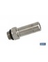 Espiga Lisa Macho Cilíndrica Latón Niquelado