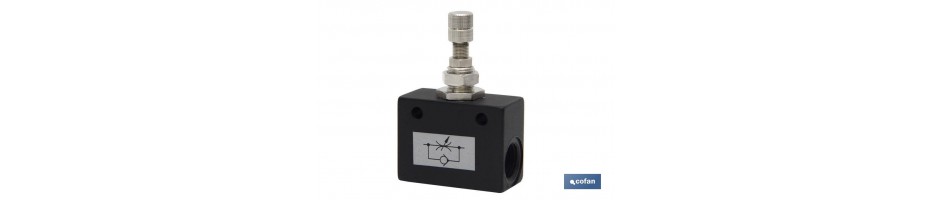 Regulador de Caudal en linea Hembra-Hembra