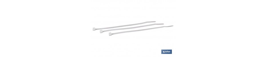 Bridas de Nylon PA 6.6 Color Blancas