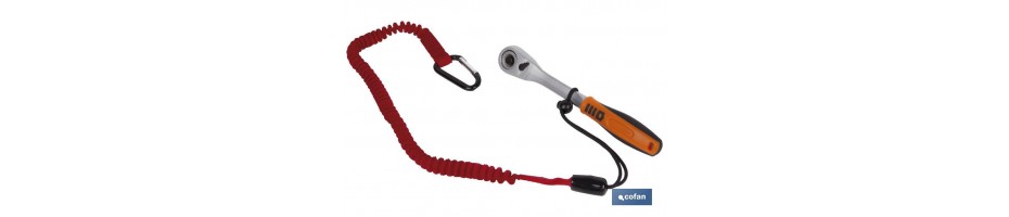 Cordón Anticaídas con mosquetón y nudo