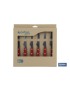 Pack 6 Cuchillos Chuleteros Rojo Mod.Paprika