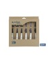 Pack 3 Cuchillos + 3 Tenedores Chuleteros  Mod.Vittorio Blanco
