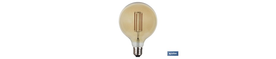Bombilla Led Globo Oro