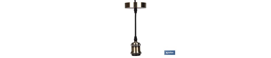 Cable para Lámpara Deco Oro Claro