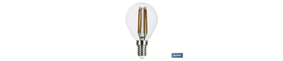 Bombilla Led Esférica Filamento E14