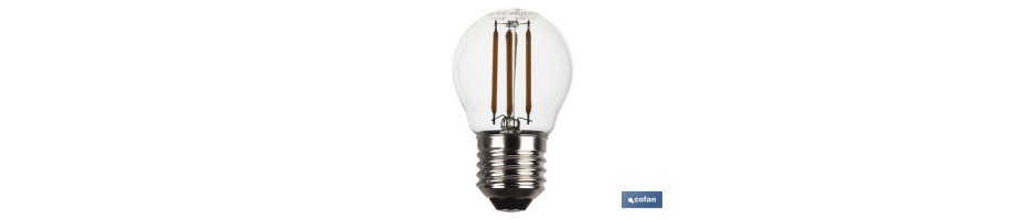 Bombilla Led Esférica Filamento E27