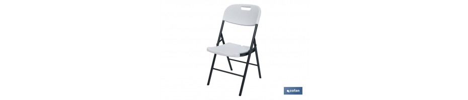 SILLA PLEGABLE BLANCA