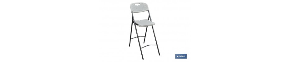 SILLA ALTA PLEGABLE BLANCA