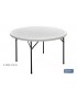 MESA REDONDA PLEGABLE BLANCA