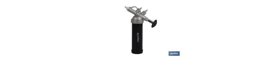 Mini bomba de grasa 85 Gr. con pulsador.