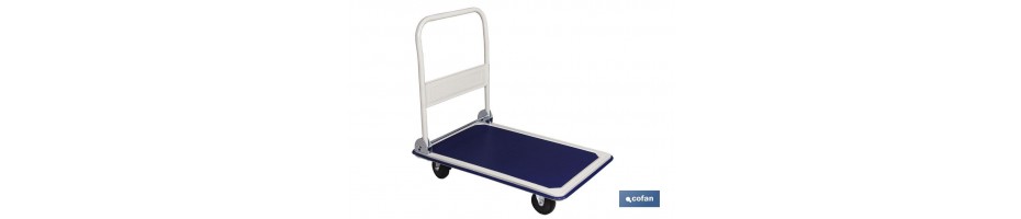 Carro plataforma plegable de aluminio