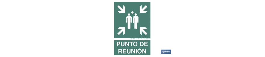 Punto de reunión Pictograma + Texto