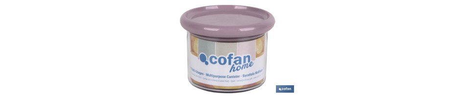 Bote multiusos Mod. Albahaca Color Rosa Palo