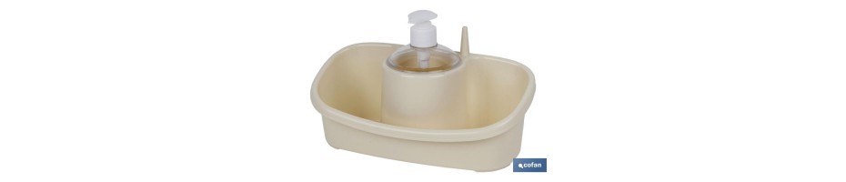 Estropajero con dosificador Mod. Albahaca