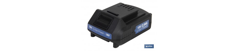 Batería recargable 18V de litio 2.0 Ah