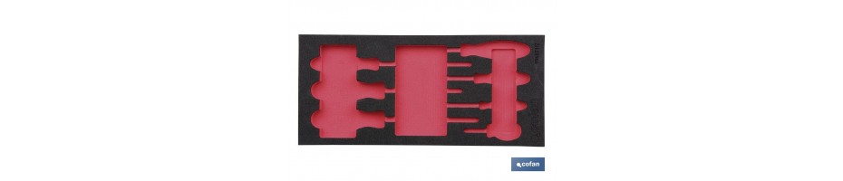 Separador espuma destornilladores phillips