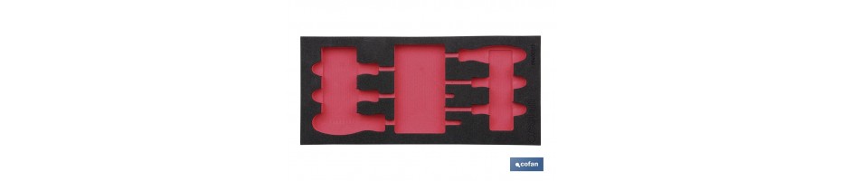 Separador espuma destornilladores torx