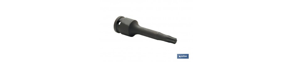 Vaso de impacto macho 1/4 Torx
