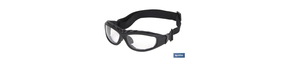 Gafas de Seguridad Acolchada 4 en 1