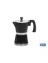 Cafetera Negra Aluminio Inducción Mod.Baviera