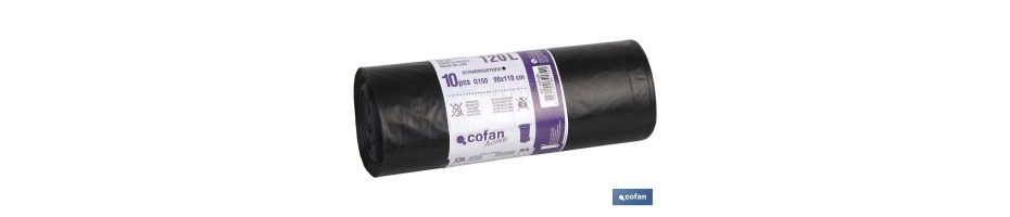 Bolsas de Basura Negras 90 x 110 cm / 10 pcs