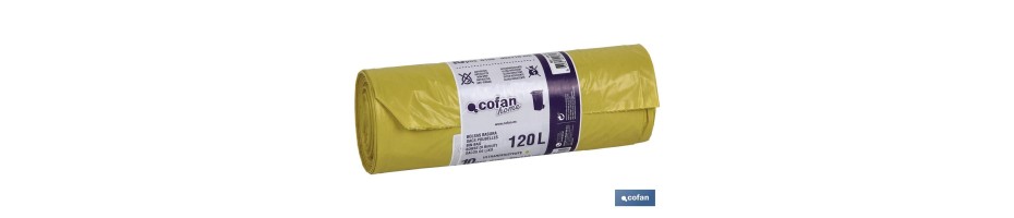 Bolsas de Basura Amarillas 90 x 110 cm / 10 pcs