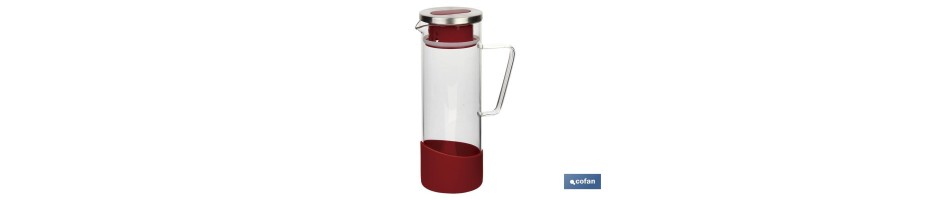 Jarra de vidrio borosilicato Modelo Tropical