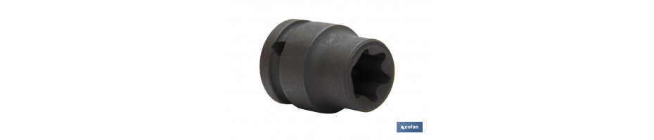 Vaso de impacto hembra 1/2 Torx