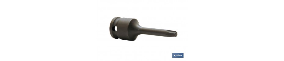 Vaso de impacto macho 1/2 Torx