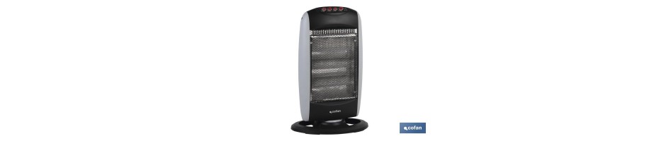 Estufa Halógena Oscilante Mod. Noruega