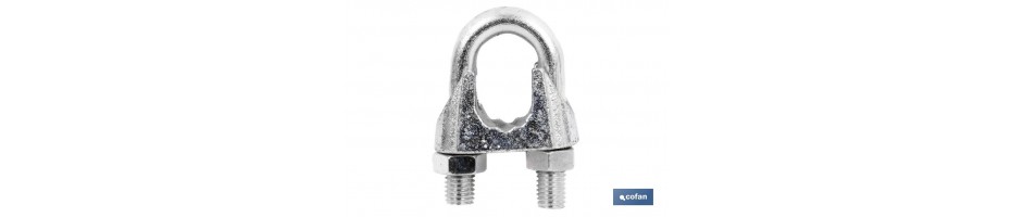 Sujetacables DIN-741 Galvanizados