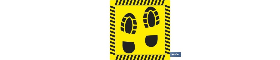 Vinilo suelo adhesivo de Huellas