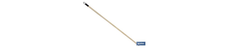 Palo de madera con rosca