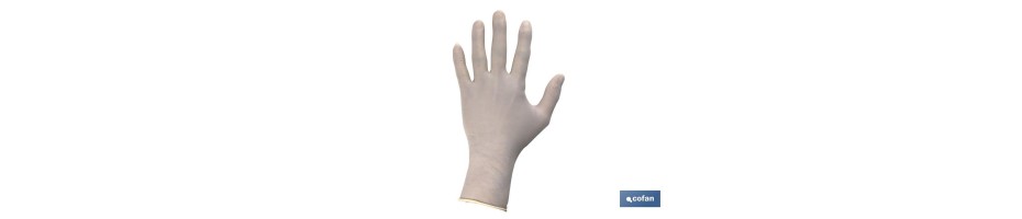 Caja Dispensadora de 100 Guantes 100% látex con polvillo