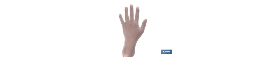 Caja Dispensadora de 100 Guantes 100% vinilo con polvillo