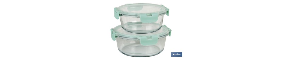 Set de 2 recipientes redondos Mod. Agatha