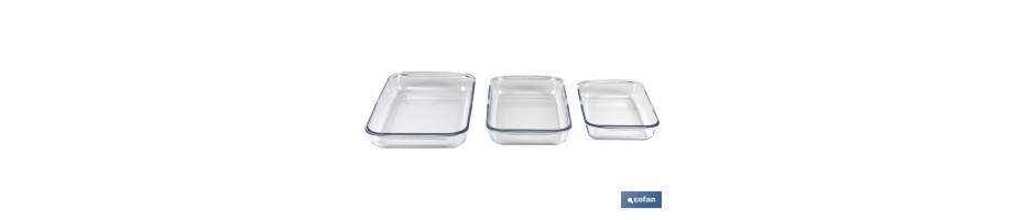 Set de 3 fuentes rectangulares Mod. Baritina