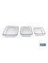 Set de 3 fuentes rectangulares Mod. Baritina