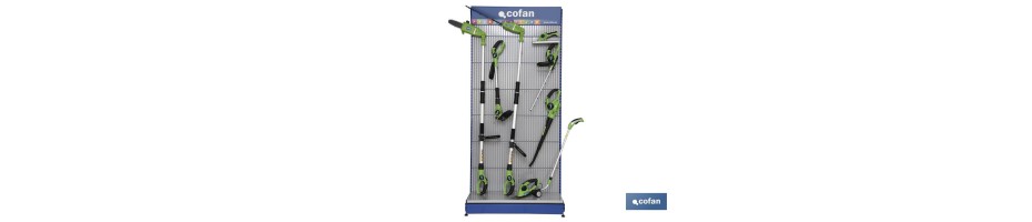 Expositor de Herramienta Eléctrica de Jardinería