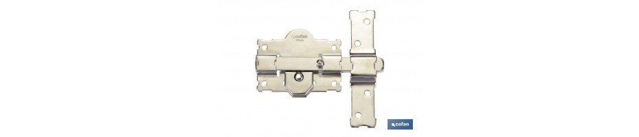 Cerrojo Botón / Llave Niquelado R/105