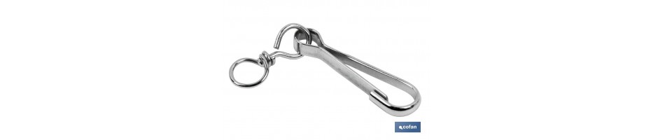 Mosquetón Giratorio Niquelado