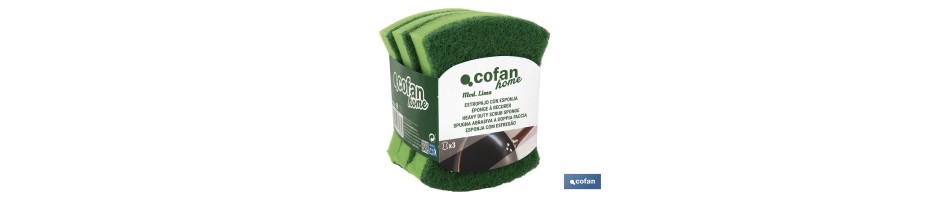 Pack de 3 estropajos multiusos Modelo Lima