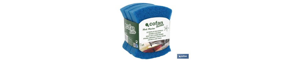 Pack de 3 estropajos multiusos Modelo Marino