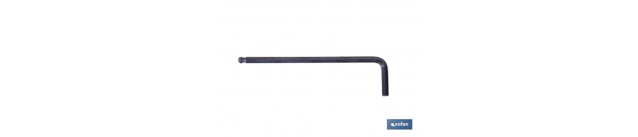 Llaves hexagonales Allen largas punta esférica