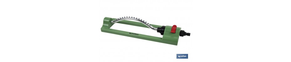 Aspersor oscilante regulable