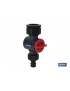 Conector con filtro de agua ajustable