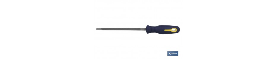 Lima triangular delgada para afilado