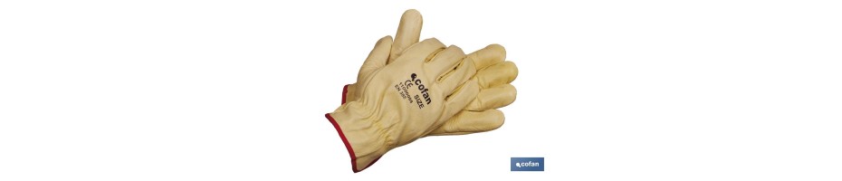 Guantes Piel de Vacuno Amarillo