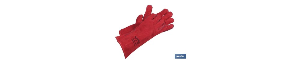 Guantes de Soldador Rojo