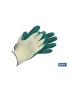 Guantes de Látex Rugoso con Soporte de Punto Verdes
